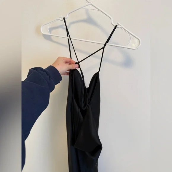 Zara black midi robe xsmall - Picture 5 of 6